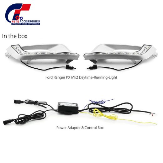 On sale DRL indicator fog light led cover set ford ranger 2015