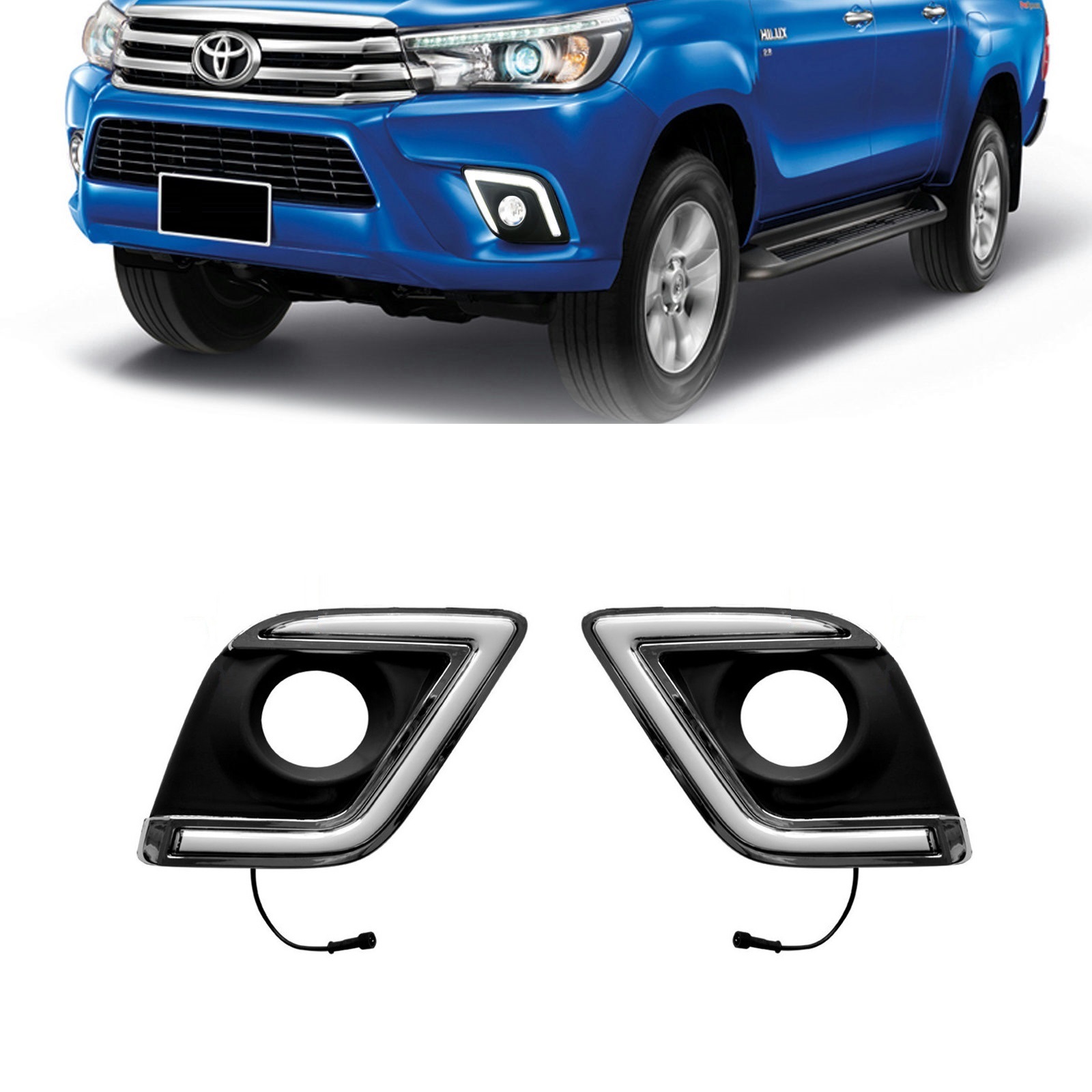 Pare-chocs Avant Et Arrière En Acier Pour Toyota Hilux Revo Rocco 2021
