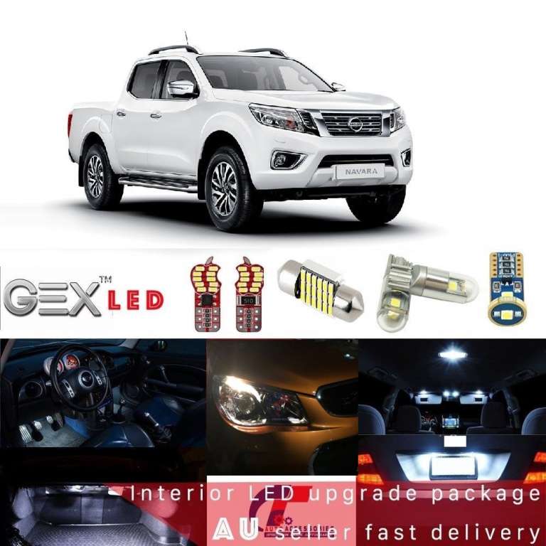 8pcs Led Interior Exterior Light Kit Fits Nissan Navara NP300 1518
