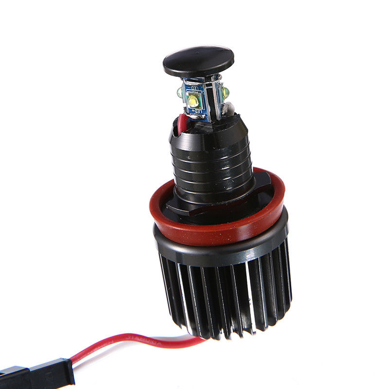 Alla Lighting 2x CREE LED Angel Eye H8 Bulbs | White Cornering & DRL For BMW 1 3 5 Series X5 X6