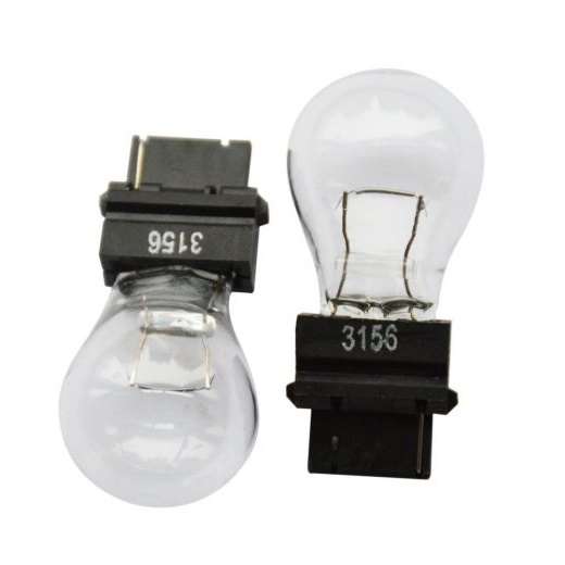 best price 2X 3156 Wedge Halogen White Single Filament 12V 21W Stop Tail Bulbs