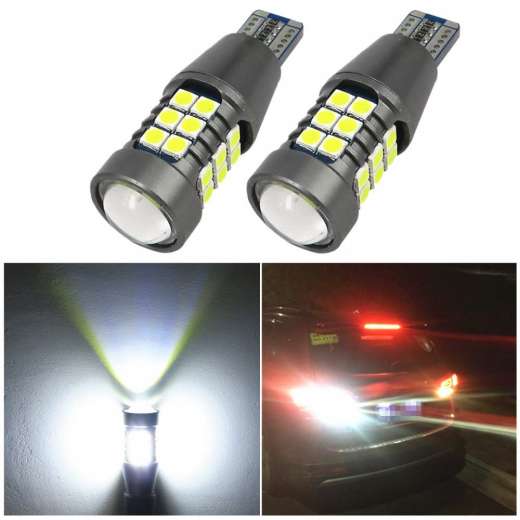 best price T15 W16W 6000K White 4014 SMD 27 LED BackUp Reverse Light Bulbs