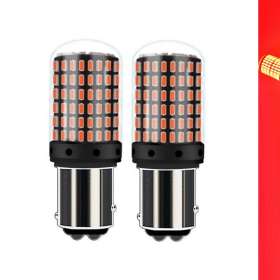 best price P21/5W BAY15D 1157 144 Red LED Canbus Tail Brake Stop Light Bulbs