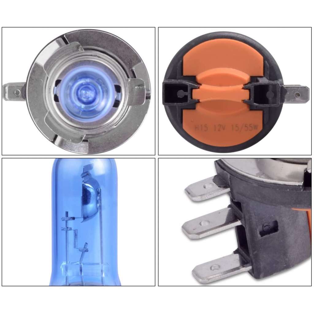 For Volkswagen Amarok Halogen H15 DRL Bright White Light Globe Bulbs