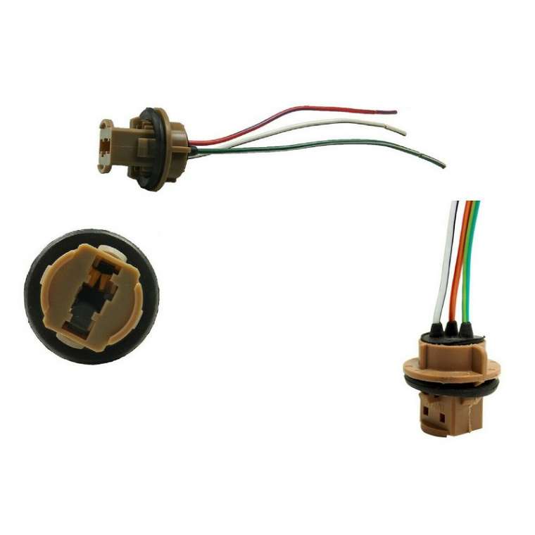 T20 7443 Wire Pigtails Female Globe Bulb Socket Connectors Harness