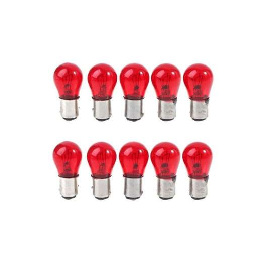 Halogen BAW15D P215W S25 215W 12V Stop Tail Red Light Bulbs x10