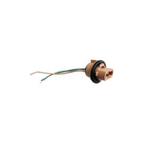 T20 7443 Brown Wire Pigtail Female Globe Bulb Metal Sockets Connector Harness