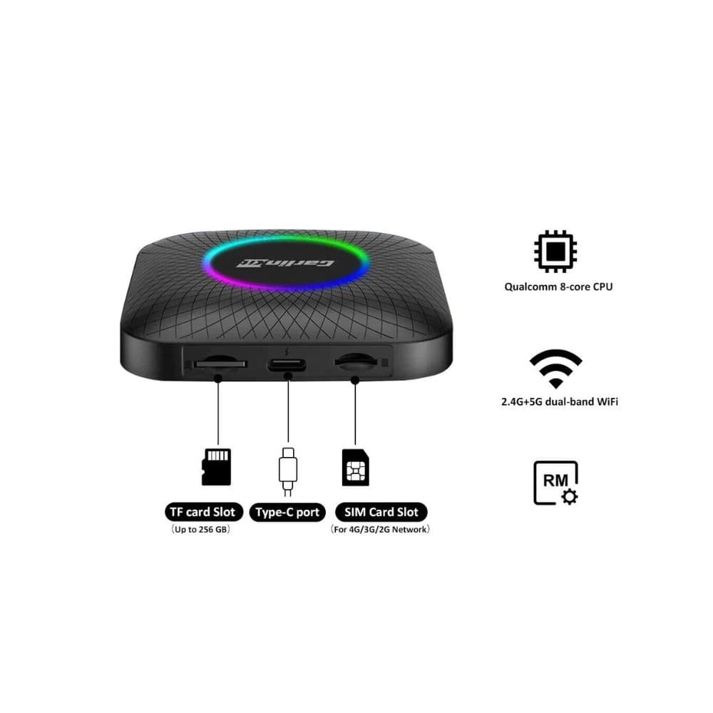 Carlinkit 4.0 Wireless Android-auto Adapter Wireless Apple-carplay Ai Box  USB Co
