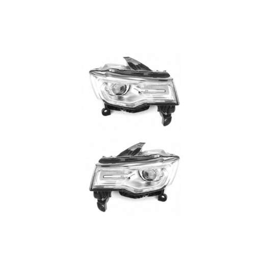 Jeep Grand Cherokee WK2 Genuine Led Headlights Assembly Set SILVER
