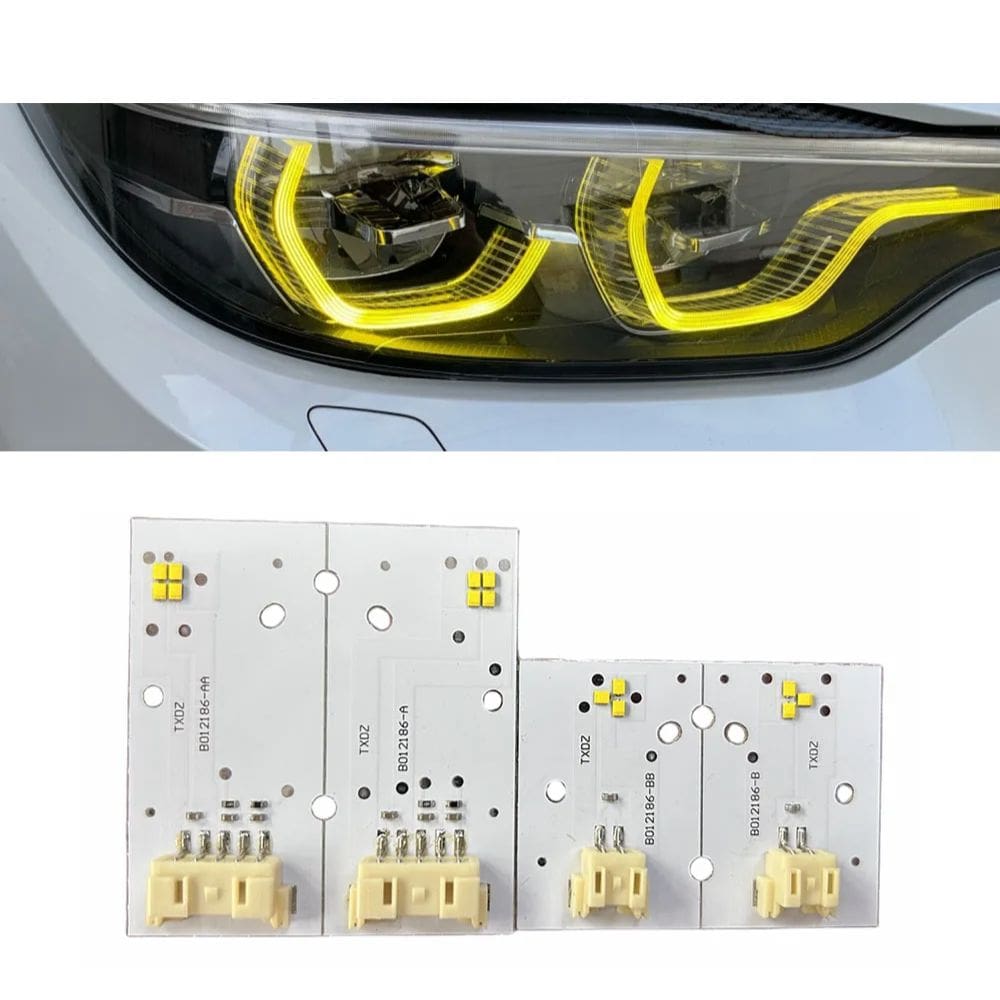 thumbnail image 2 of Autoparts-top1 Yellow CSL DRL Module – For BMW F80 M3 F82 M4 F32 F36 F86 LCI – L/R Set 2 of 5