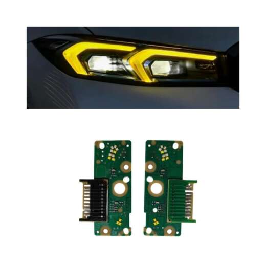 For BMW 3 Series G20 G28 2023 - 2024 Yellow DRL LED Board