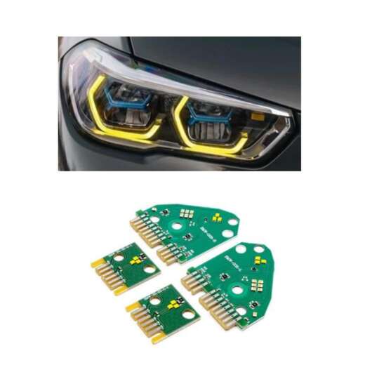 For BMW X5 G05 2018 -2020 Yellow Lemon DRL LED Board