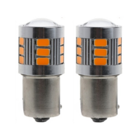 Gex BAU15S 12V 18 SMD LED Amber Indicator Turn Signal Light Bulb Globes