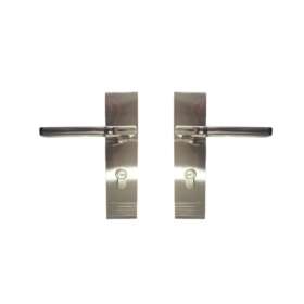 Stainless Non Integrated Lock Mechanisms Door Handles Pair