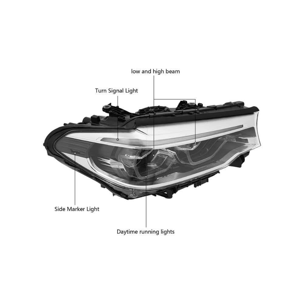 Suitable For BMW 5 Series G30 G31 G38 F90 AFS Adaptive LH RH Headlight Assembly Pair - Image 2