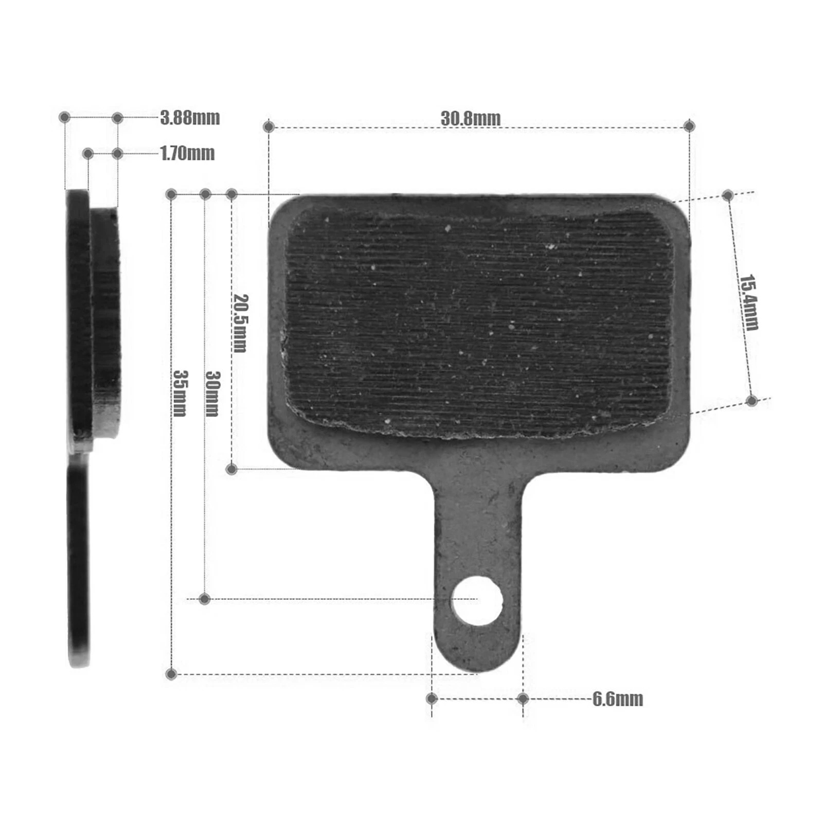 Suitable For Ebike ZQT-ZDP-001 AT88-2 Brake Calipers Disc Brake Pads Set - Image 2