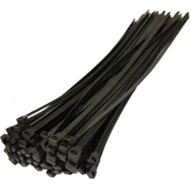 Premium 300 Piece Black Zip Ties Set Heavy Duty Multi Purpose Cable Ties