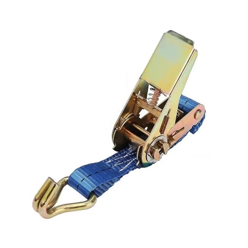 Long Blue Heavy-Duty Webbing Ratchet Strap 1 Inch 10m - Image 2
