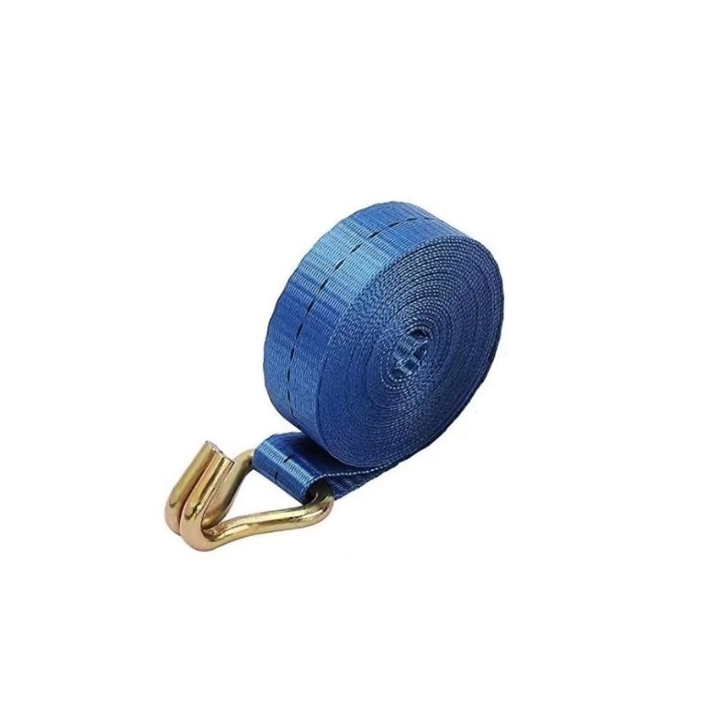 Long Blue Heavy-Duty Webbing Ratchet Strap 1 Inch 10m - Image 3